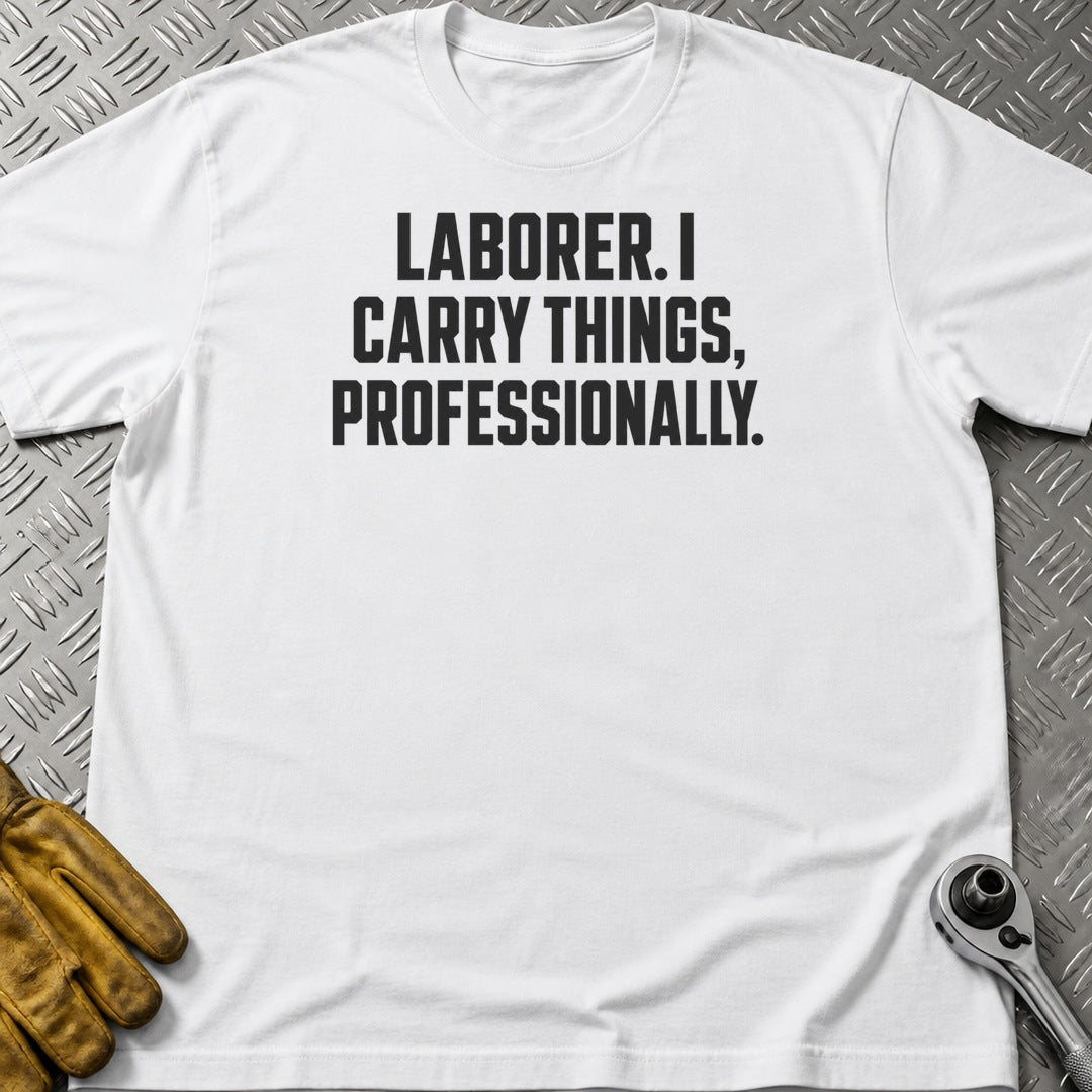 I Carry Things t-shirt flat lay