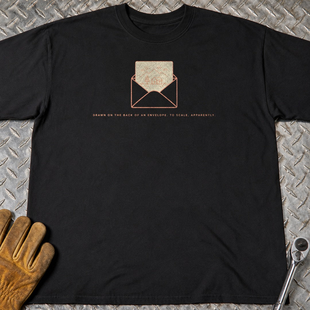 Back Of An Envelope t-shirt flat lay