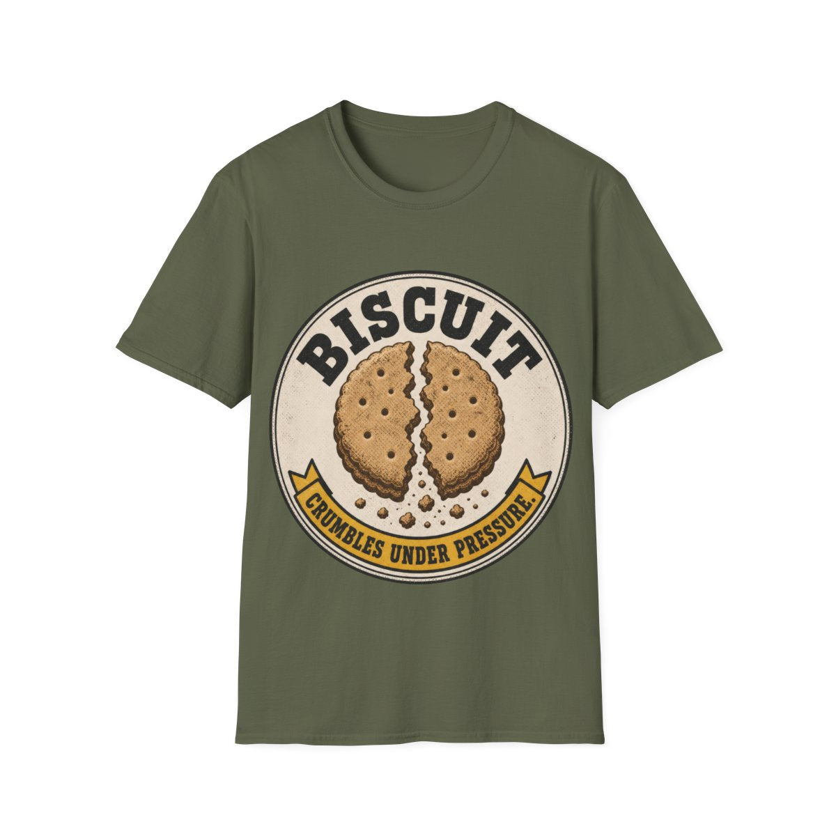 Biscuit T-shirt in Military Green