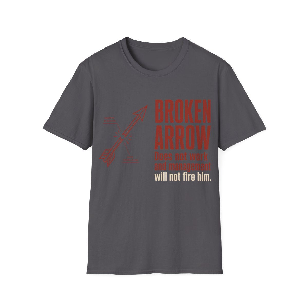 Broken Arrow T-shirt in Charcoal