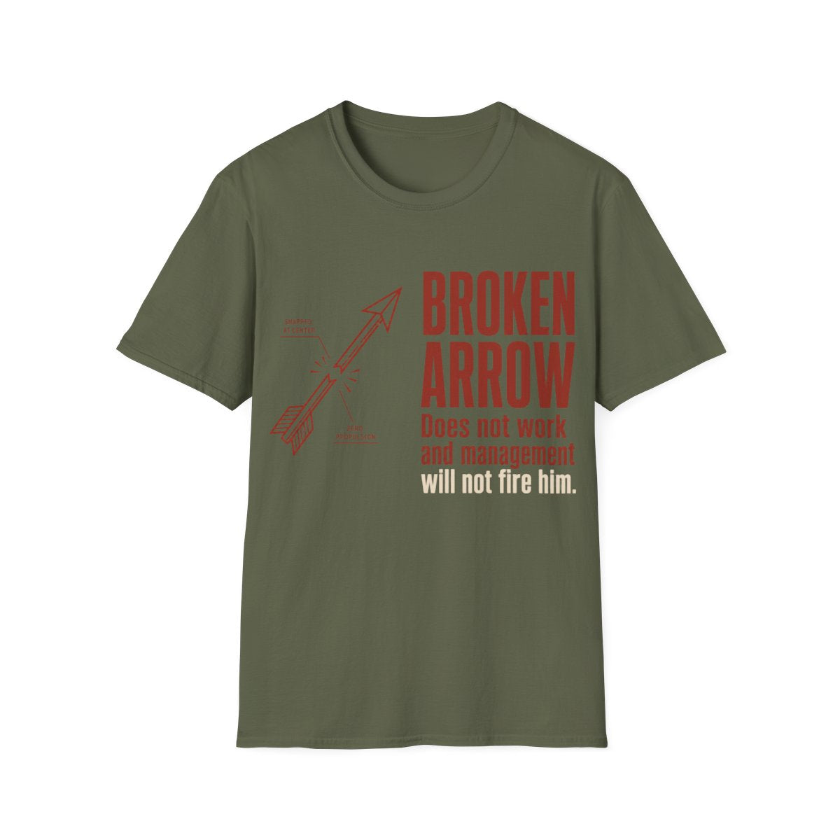 Broken Arrow T-shirt in Military Green