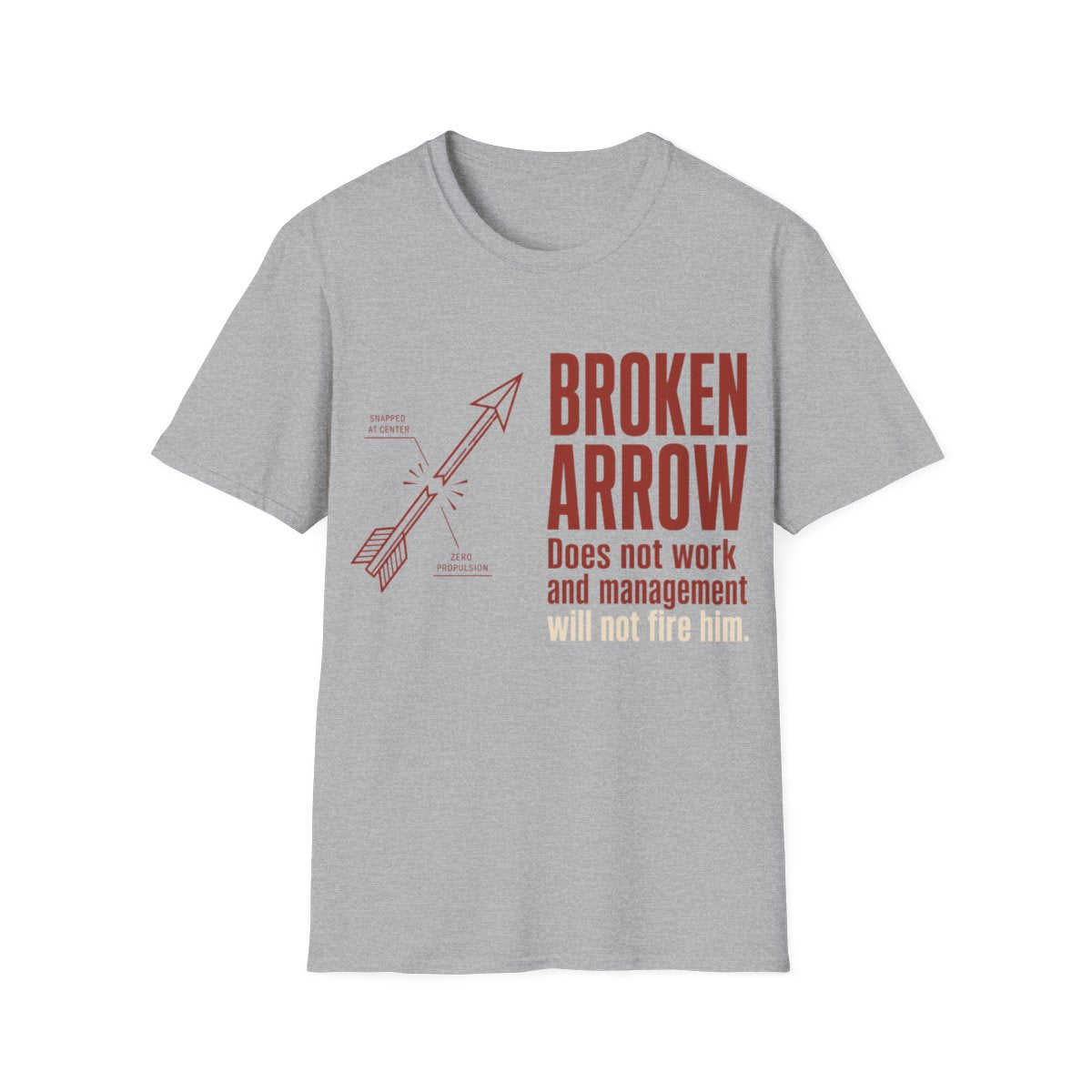 Broken Arrow T-shirt in Sport Grey