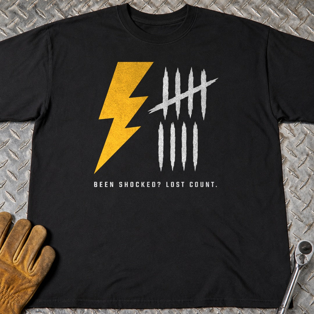 Lost Count t-shirt flat lay