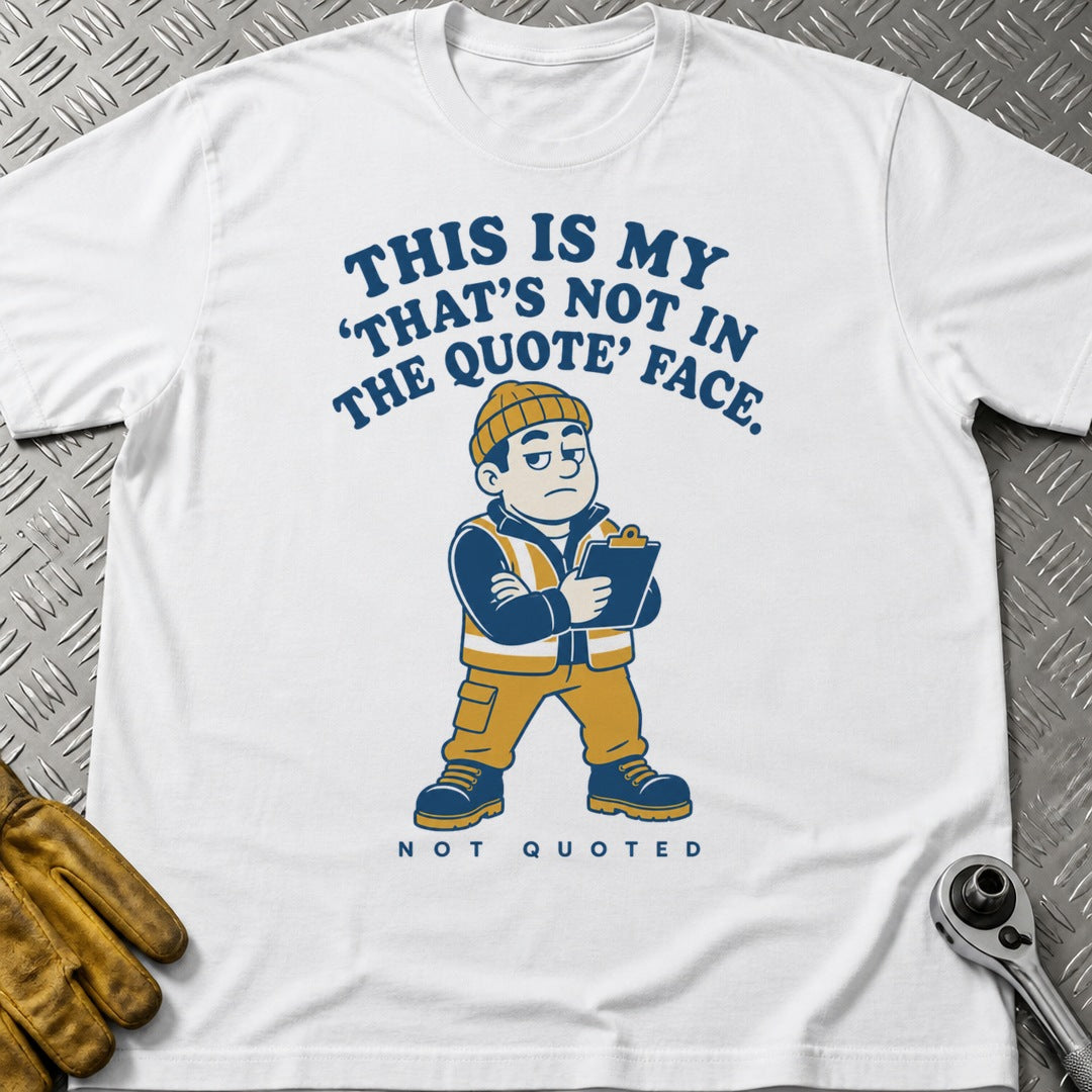 Not Quoted t-shirt flat lay
