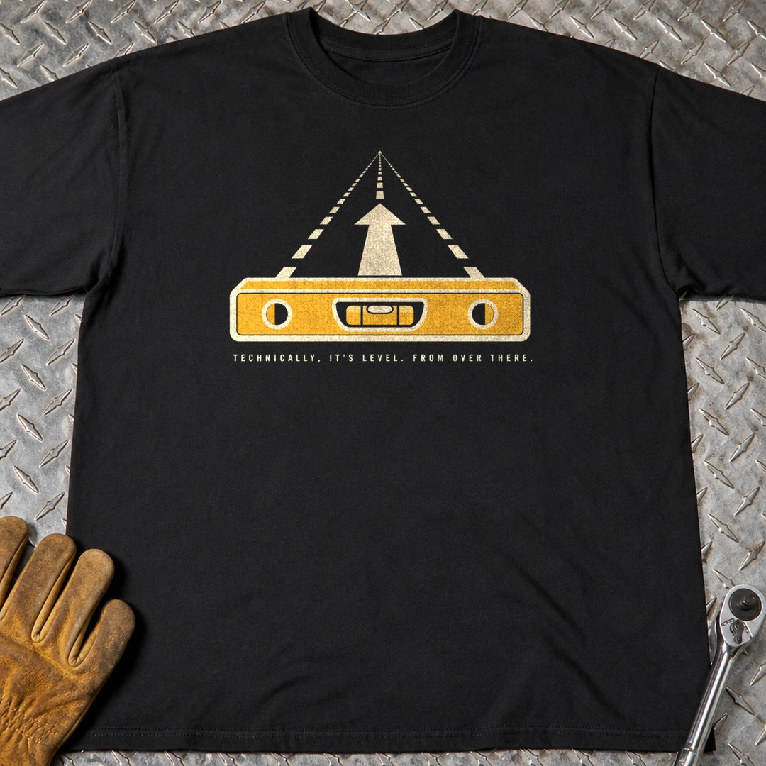 Level From There t-shirt flat lay