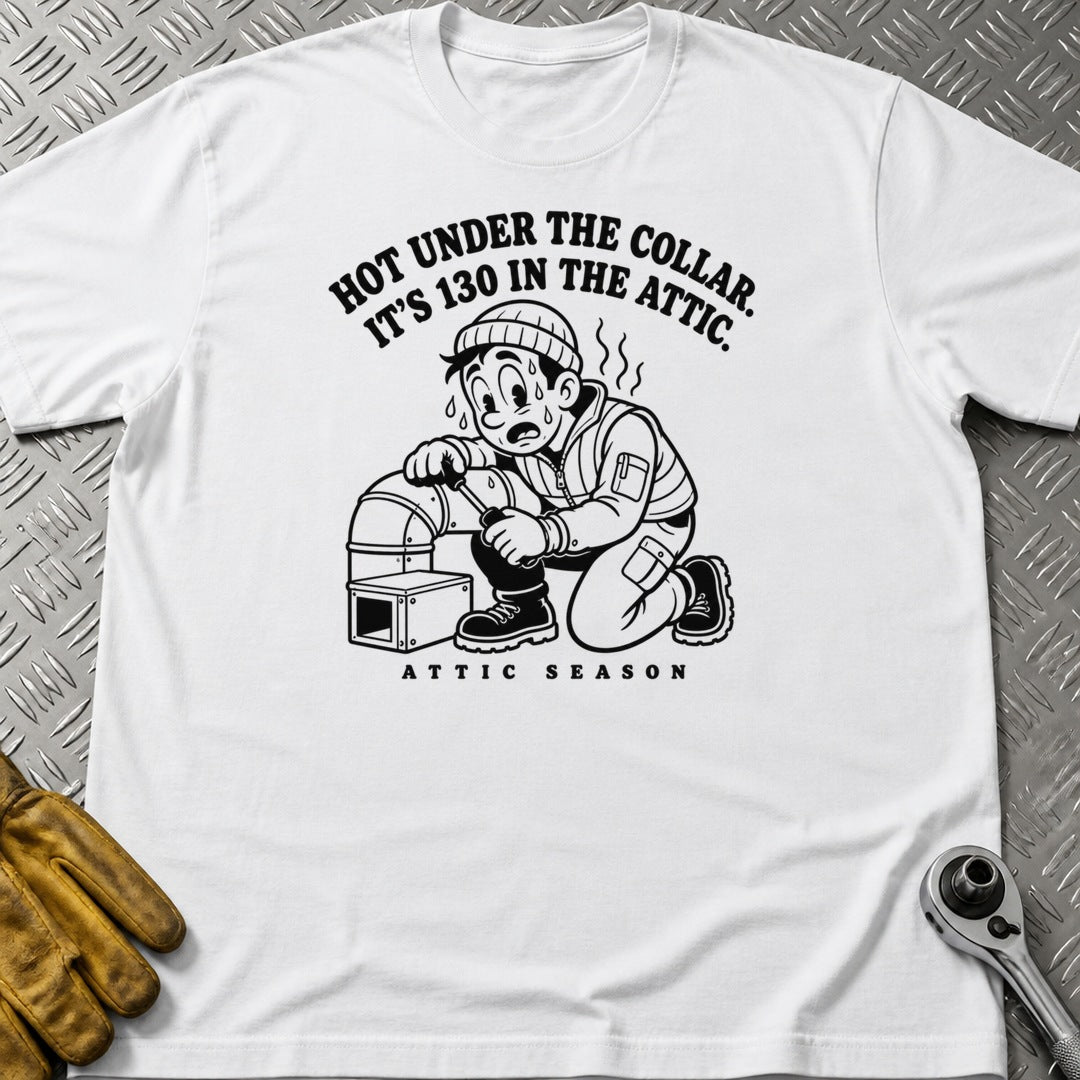 Attic Season t-shirt flat lay