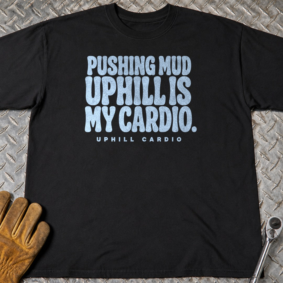 Uphill Cardio t-shirt flat lay