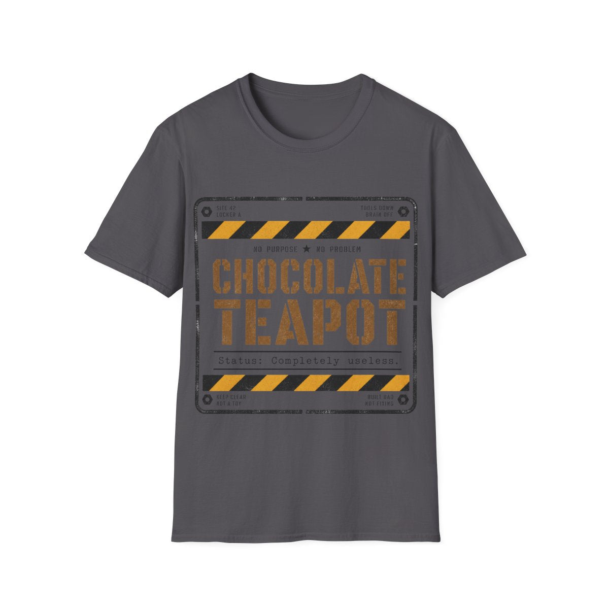 Chocolate Teapot T-shirt in Charcoal