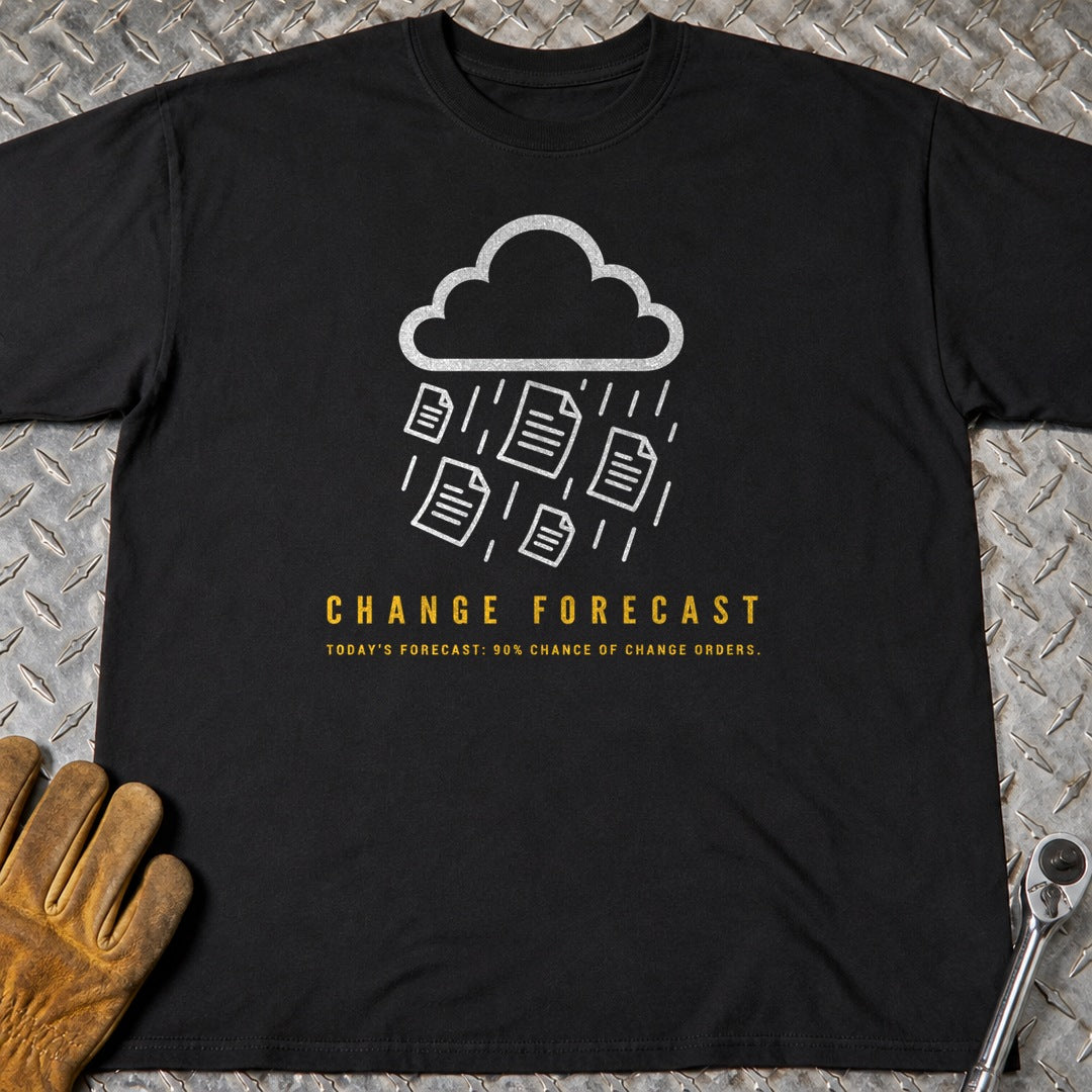 Change Forecast t-shirt flat lay