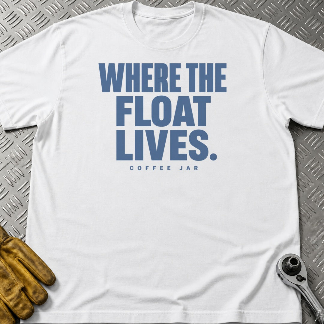 Coffee Jar t-shirt flat lay