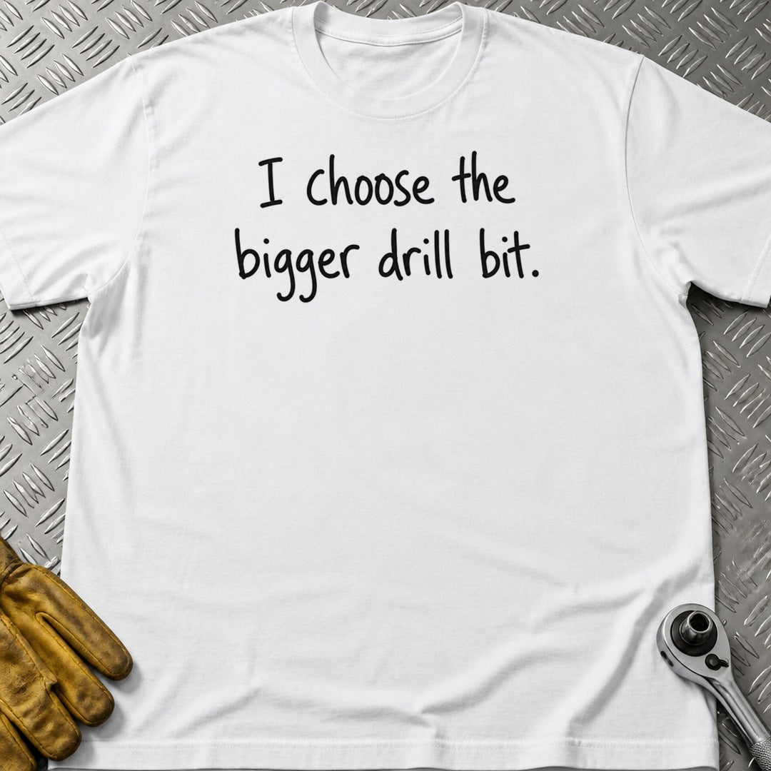 Bigger Bit t-shirt flat lay