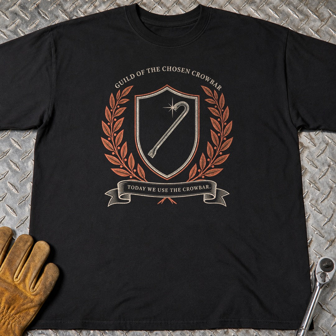 Chosen Crowbar t-shirt flat lay
