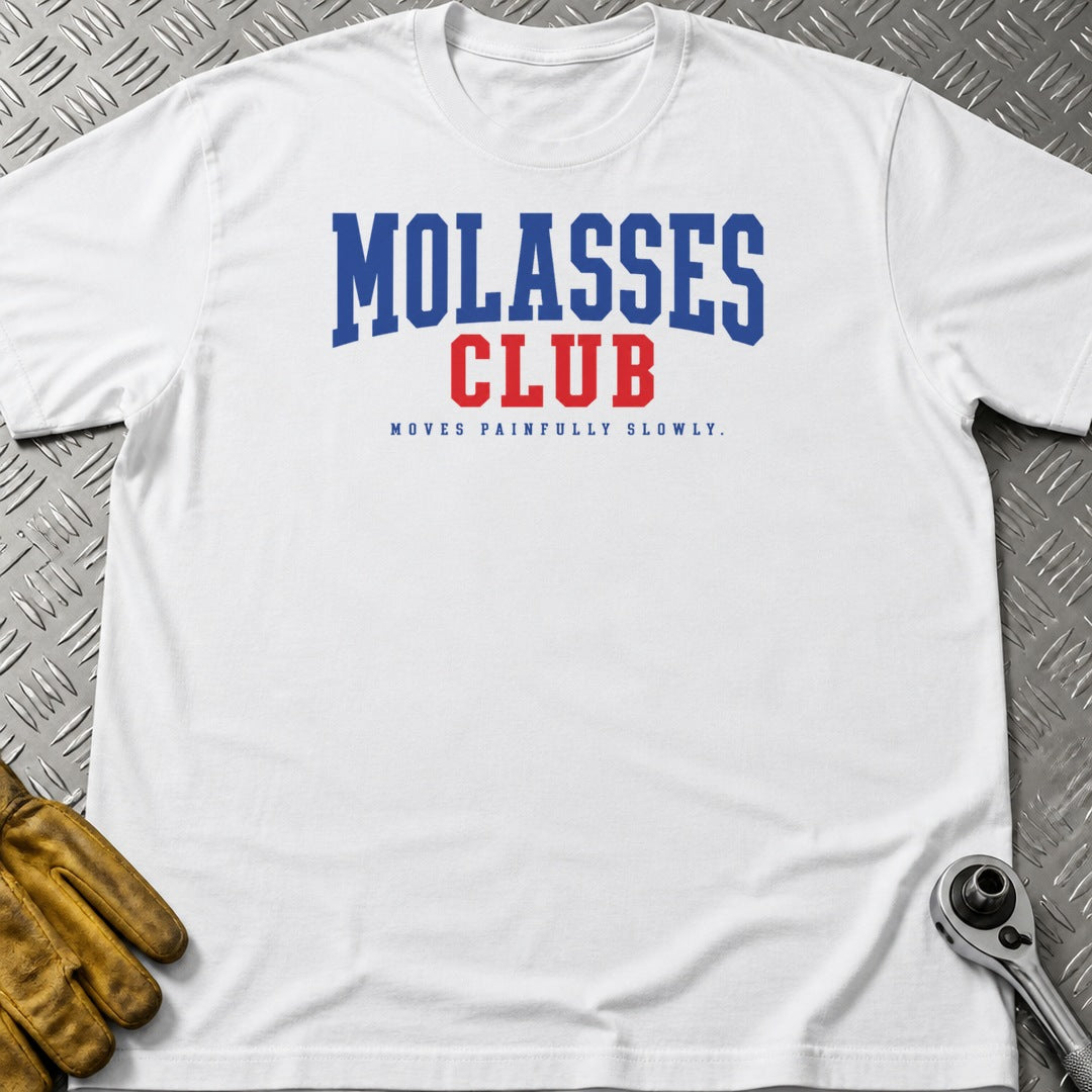 Molasses t-shirt flat lay