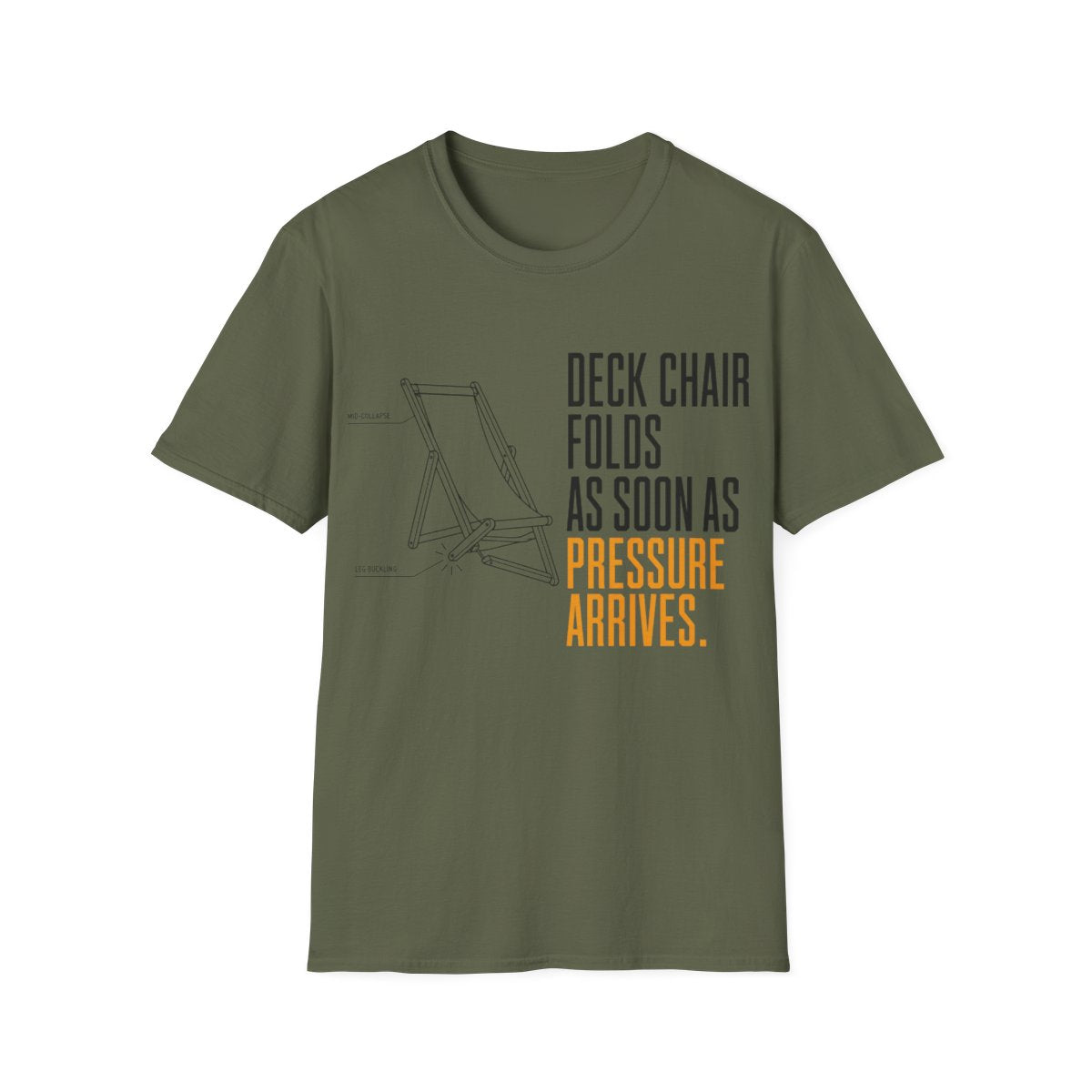 Deck Chair T-shirt in Military Green