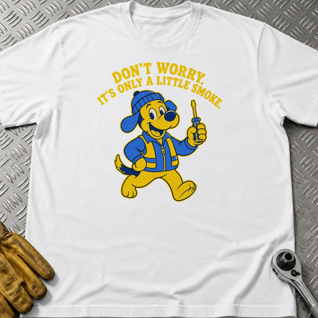 Little Smoke t-shirt flat lay
