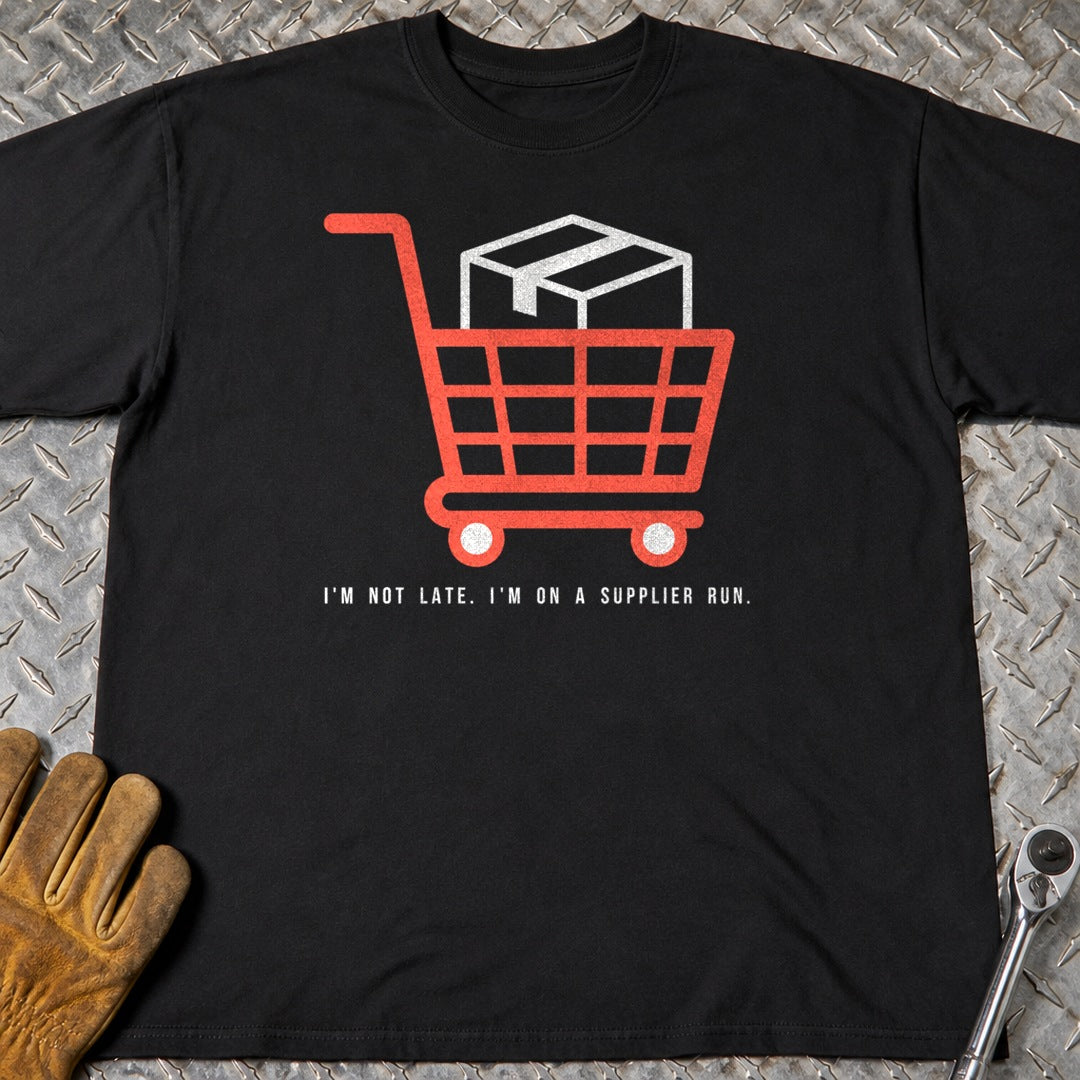 Supplier Run t-shirt flat lay