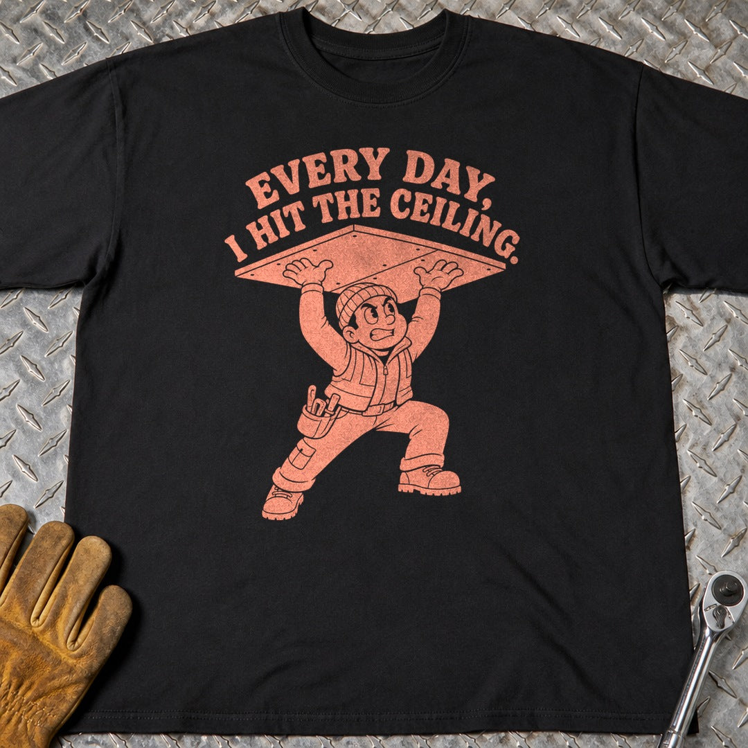 Hit The Ceiling t-shirt flat lay