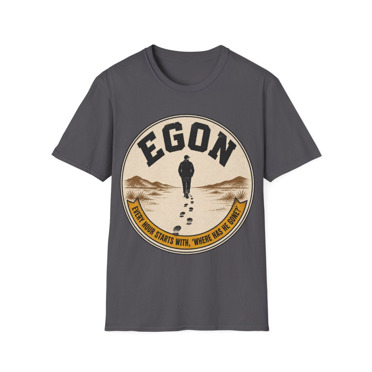 Egon T-shirt in Charcoal