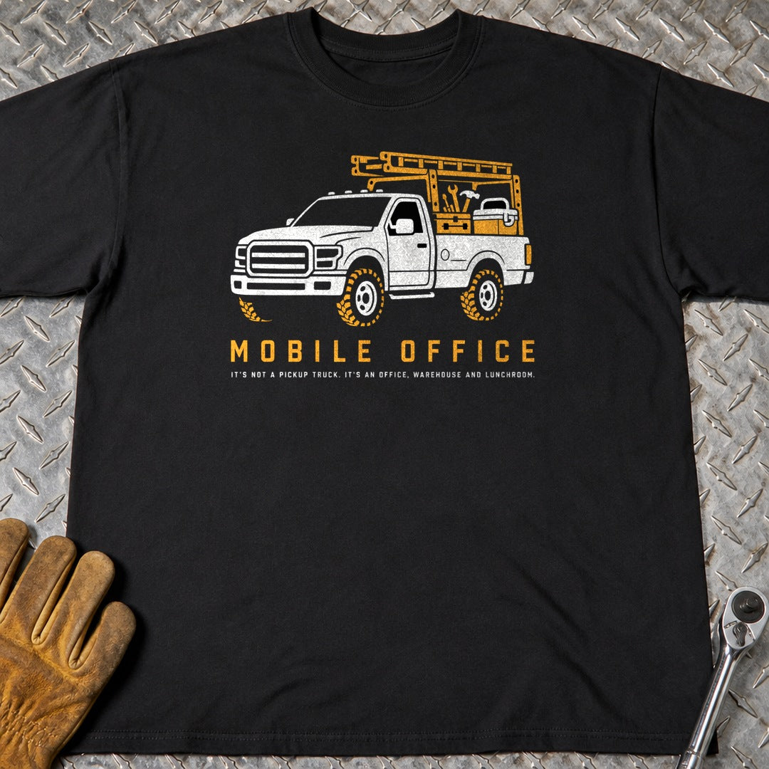 Mobile Office t-shirt flat lay