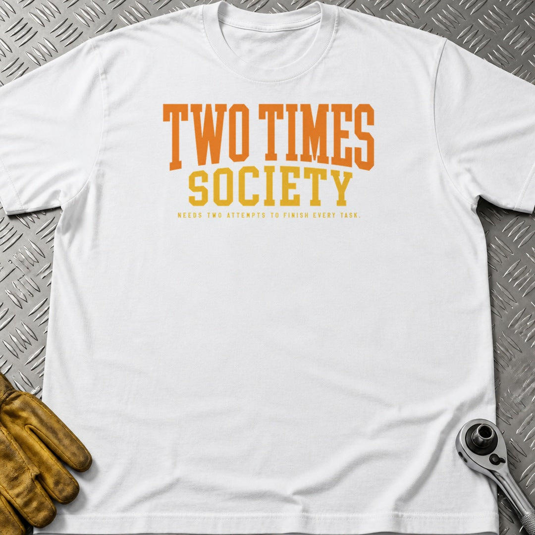Two Times t-shirt flat lay
