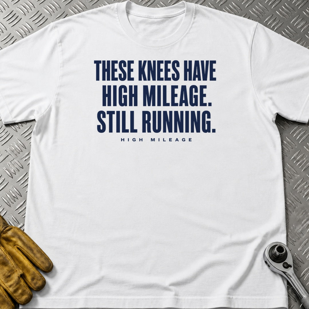 High Mileage t-shirt flat lay