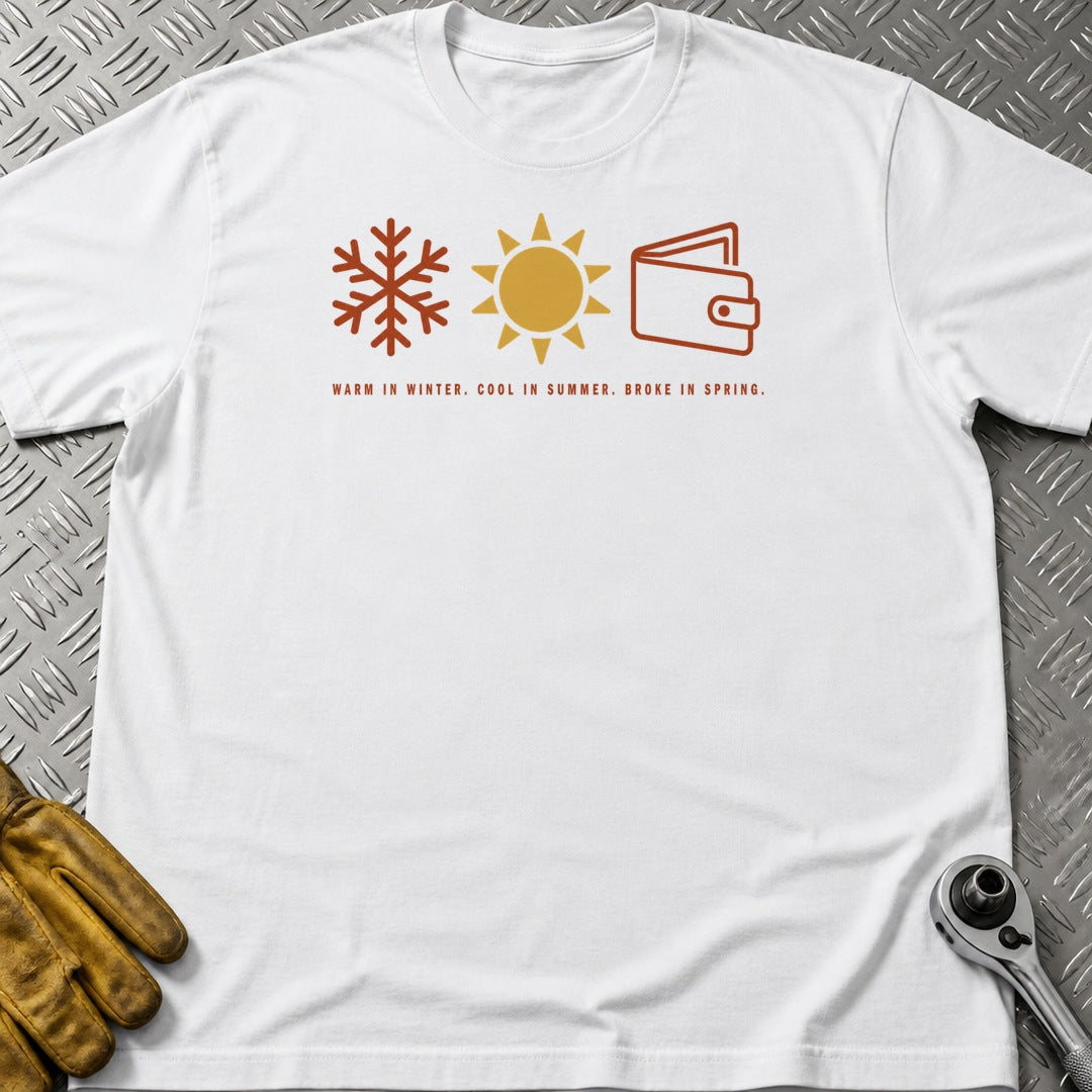 Broke In Spring t-shirt flat lay