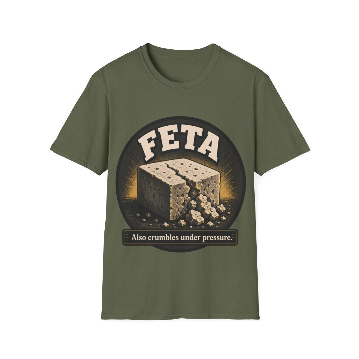 Feta T-shirt in Military Green