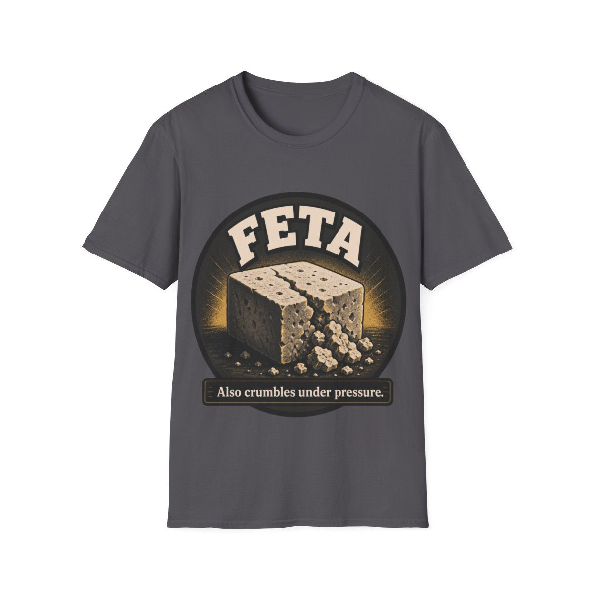 Feta T-shirt in Charcoal