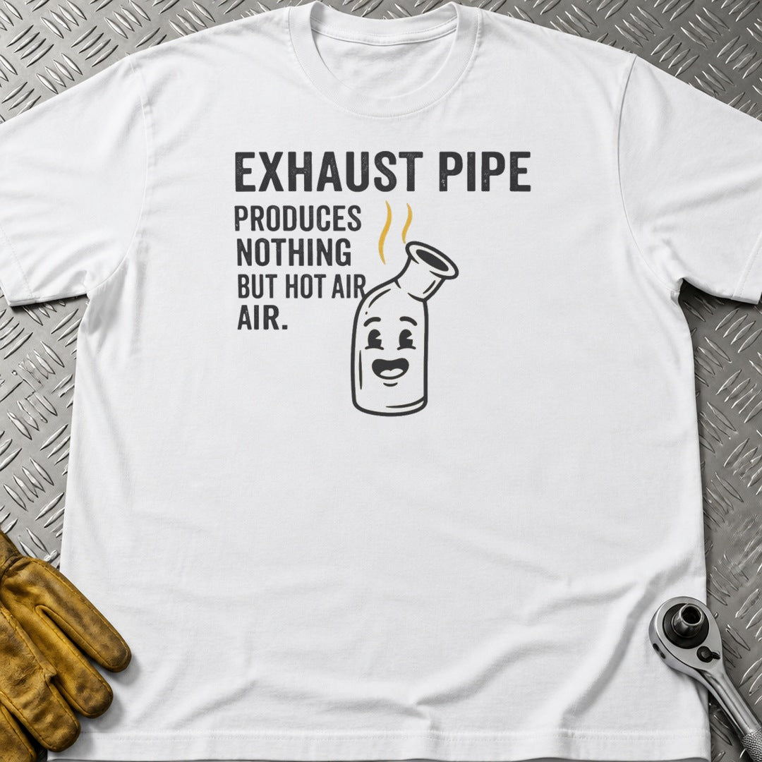 Exhaust Pipe t-shirt flat lay