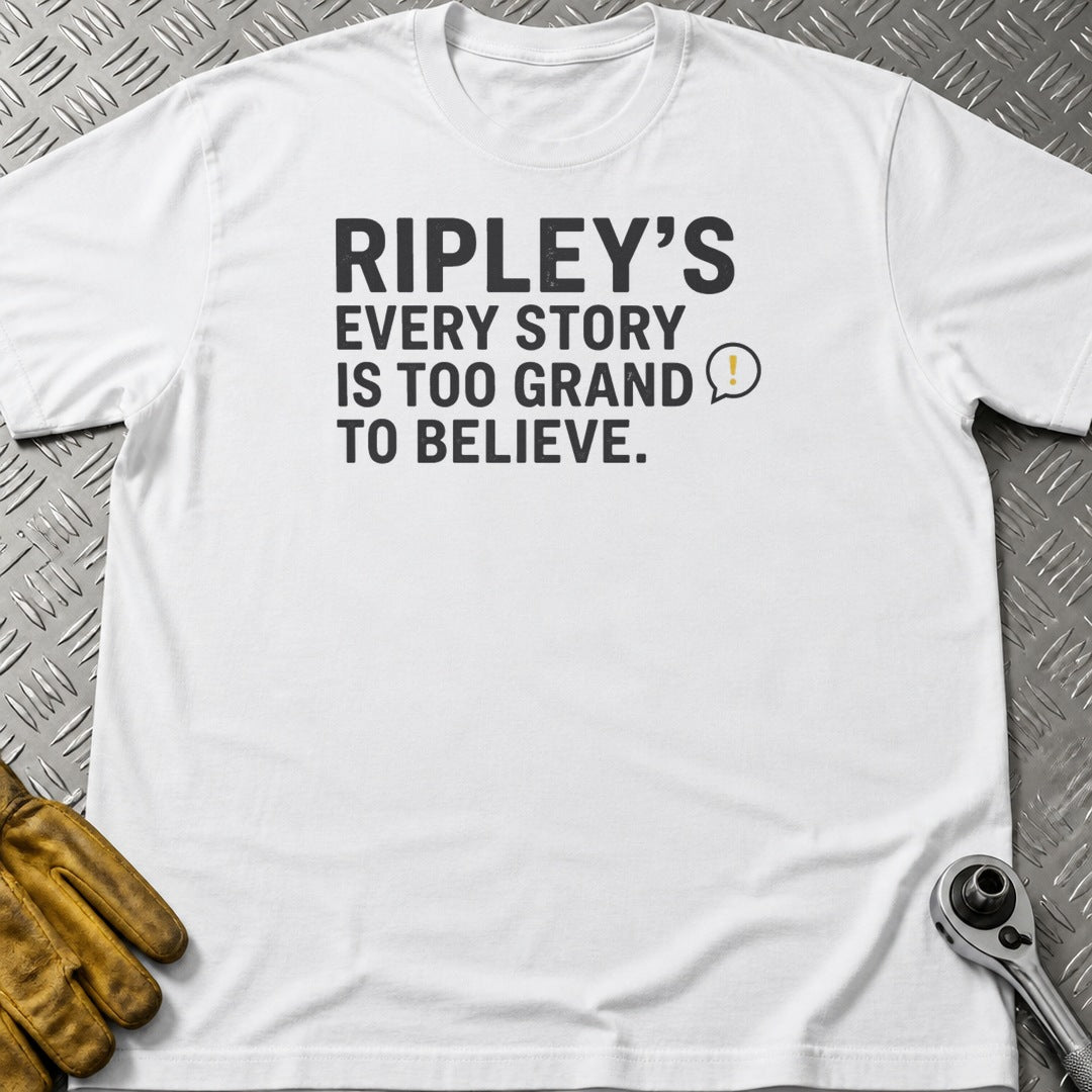 Ripplys t-shirt flat lay