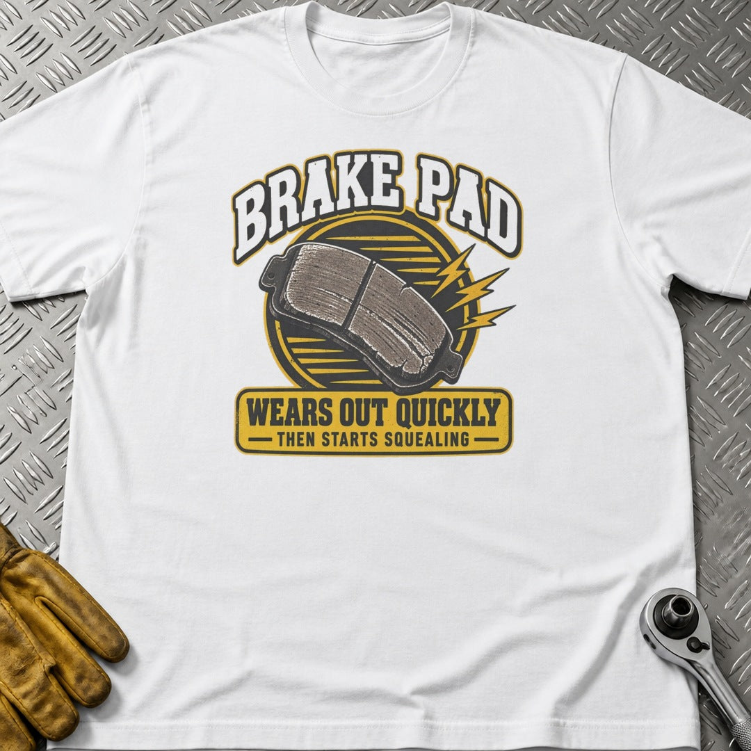 Brake Pad 2 t-shirt flat lay