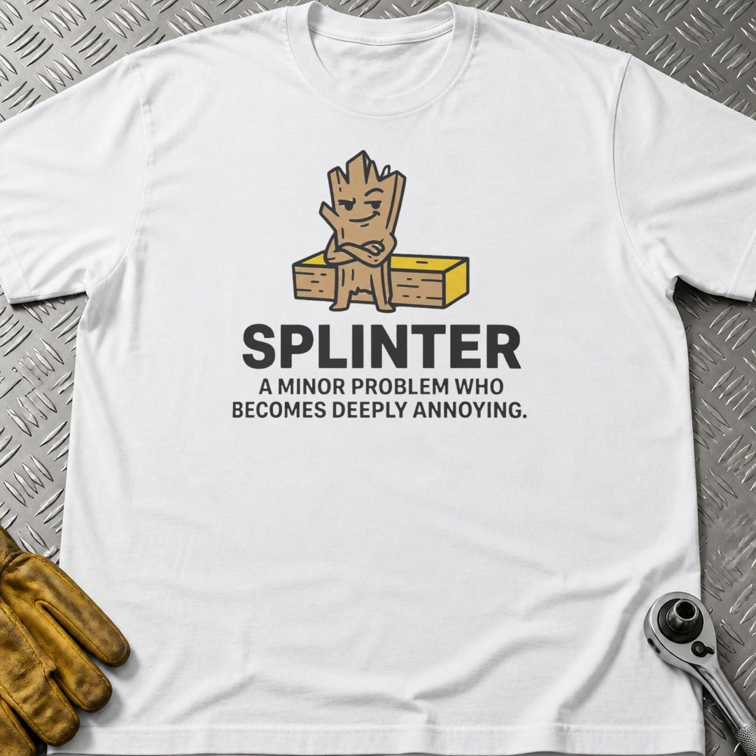 Splinter t-shirt flat lay