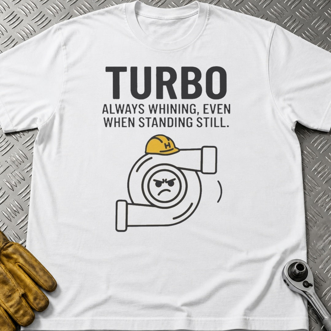 Turbo t-shirt flat lay