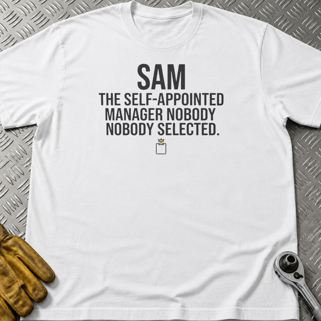 SAM 2 t-shirt flat lay