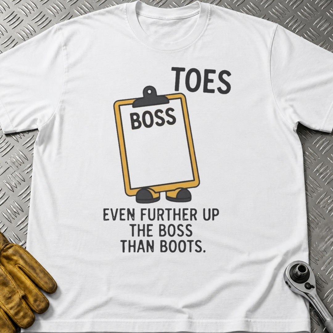 Toes 2 t-shirt flat lay