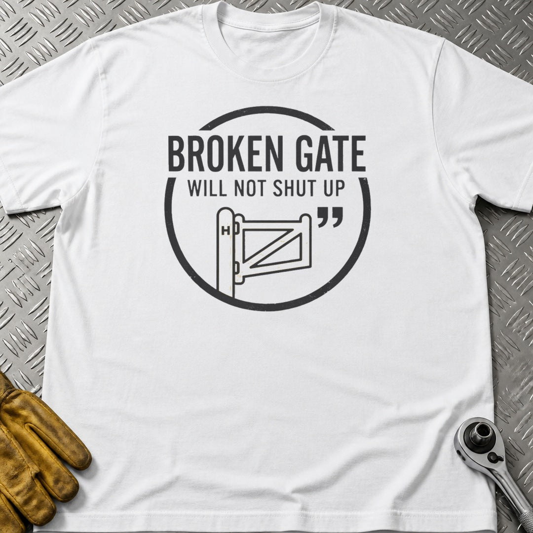 Broken Gate 2 t-shirt flat lay