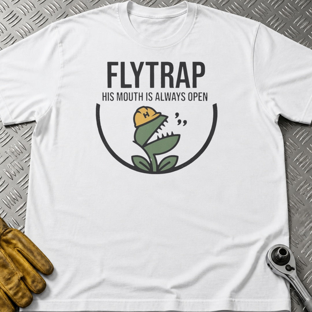 Fly Trap 2 t-shirt flat lay