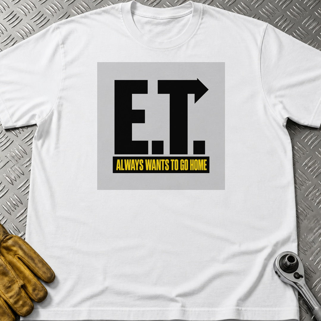 ET 2 t-shirt flat lay