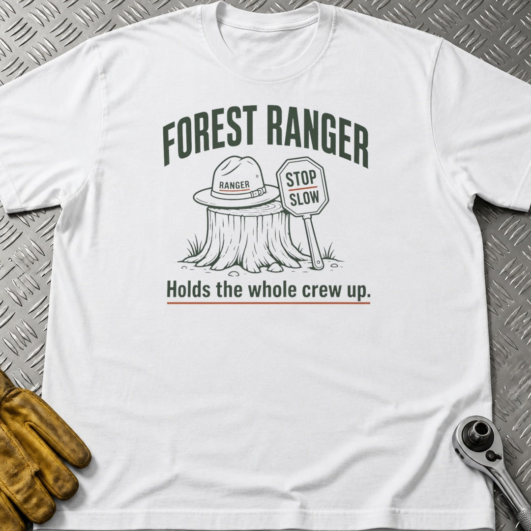 Forest Ranger t-shirt flat lay