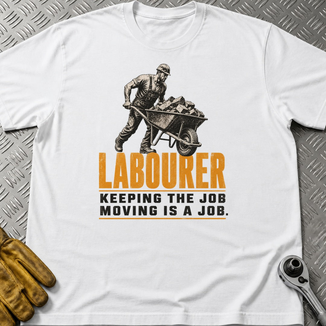 Labourer t-shirt flat lay