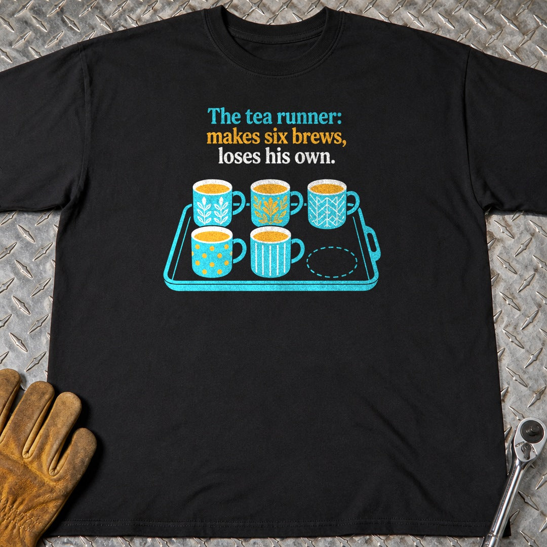 Tea Runner t-shirt flat lay