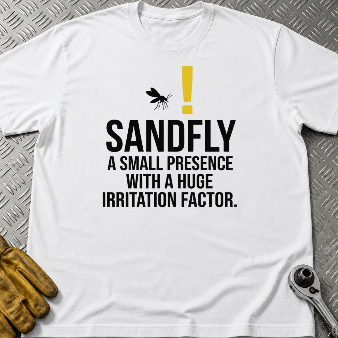 Sandfly 2 t-shirt flat lay