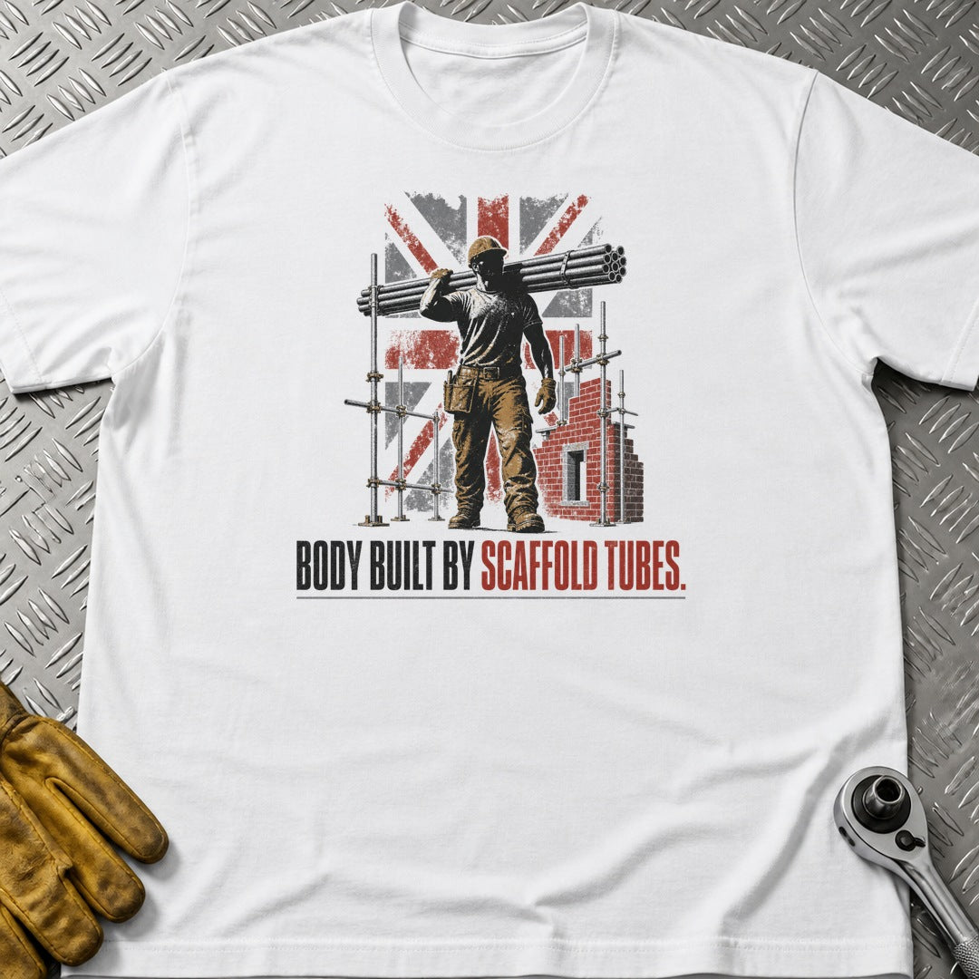 Scaffold Built t-shirt flat lay