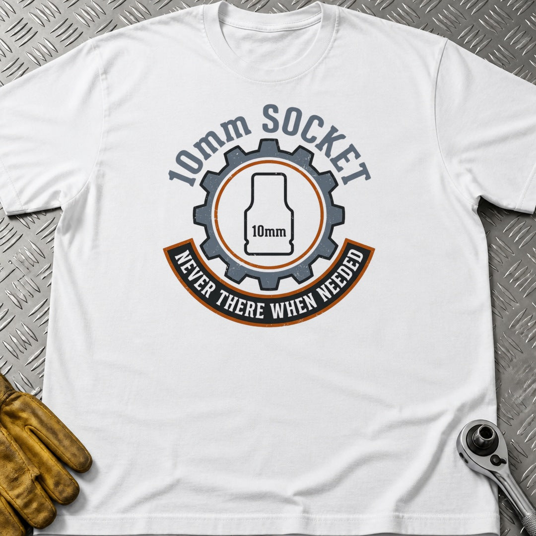 10mm Socket 3 t-shirt flat lay