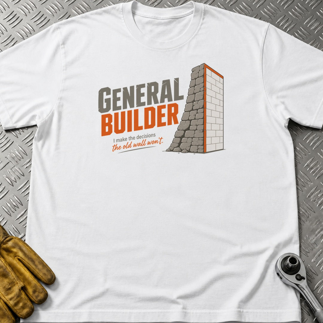Old Wall Won't t-shirt flat lay