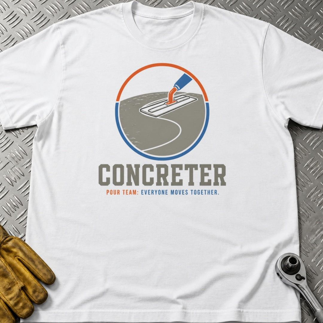 Pour Team t-shirt flat lay