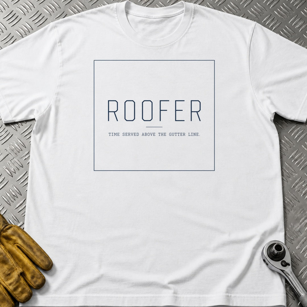 Above the Gutter t-shirt flat lay