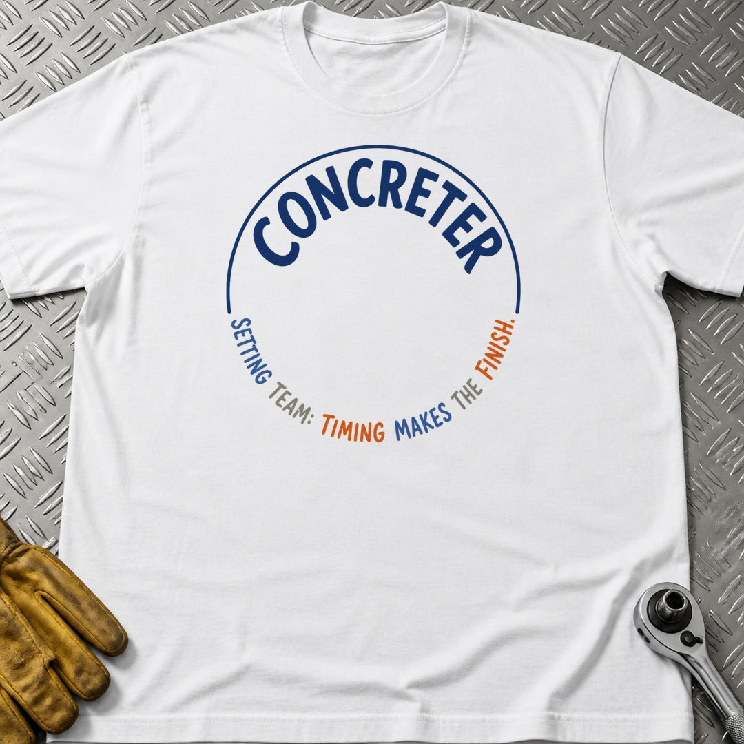 Setting Team t-shirt flat lay