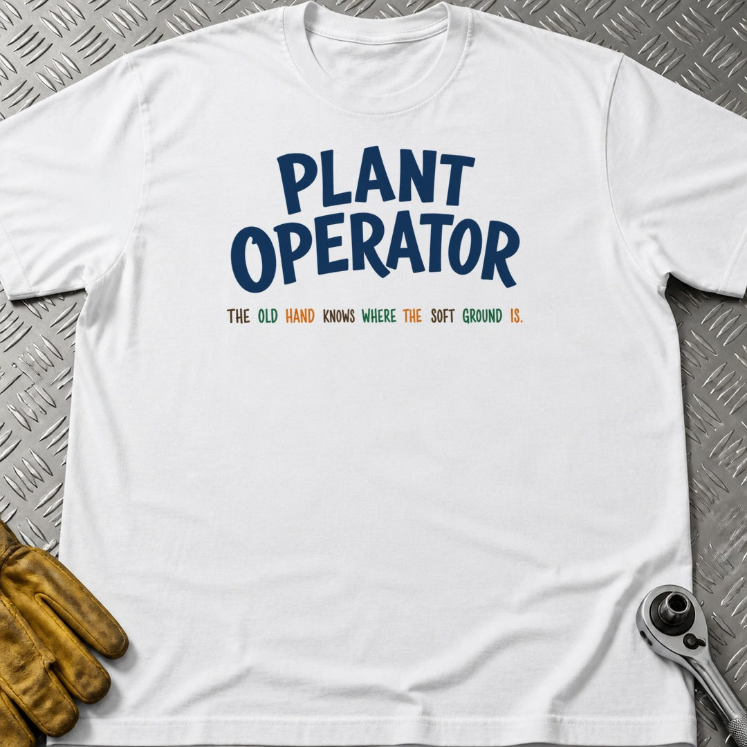 The Old Hand t-shirt flat lay
