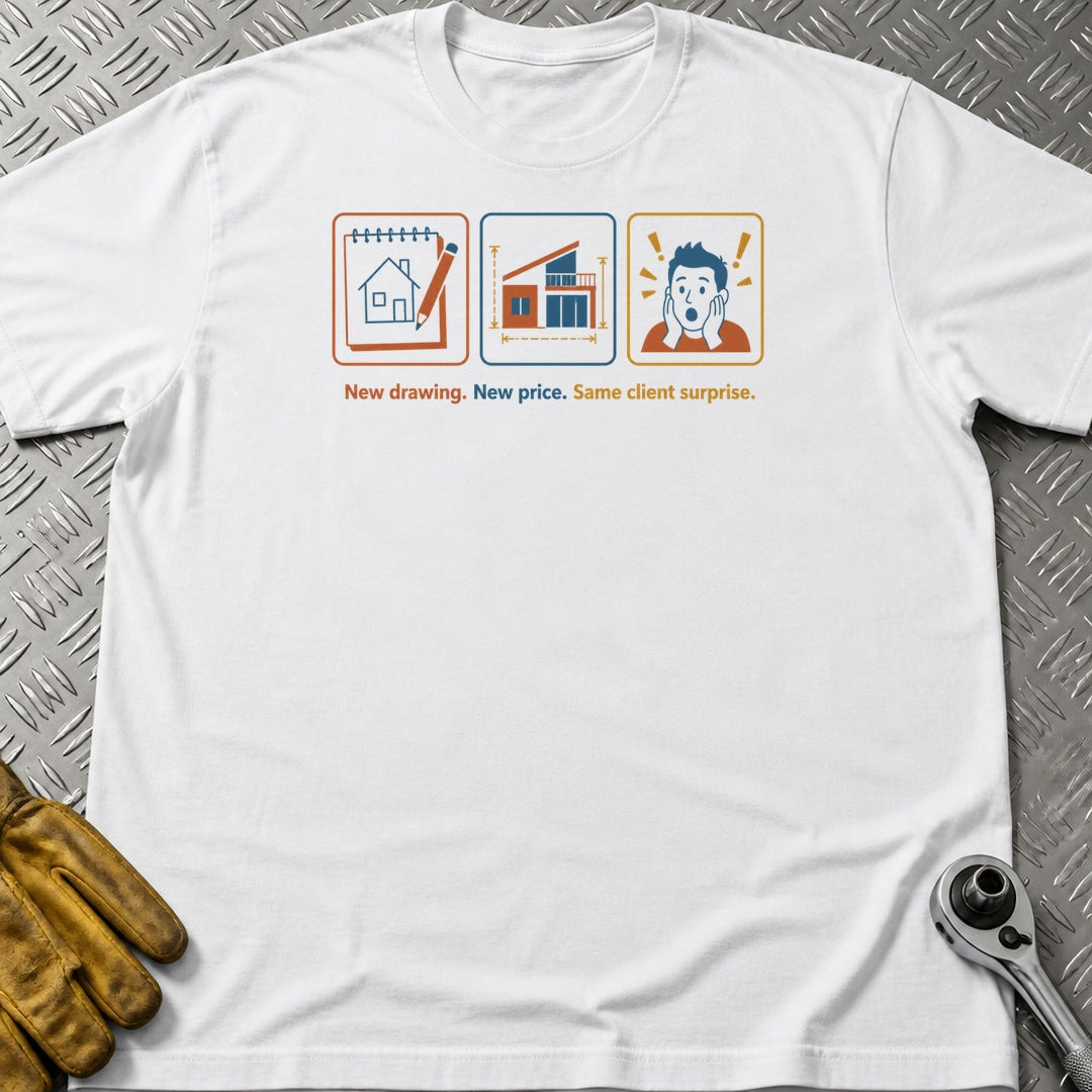 New Drawing t-shirt flat lay